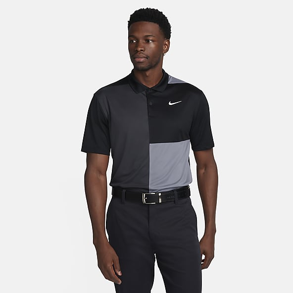 Hombre Negro Poliester reciclado Polos. Nike MX